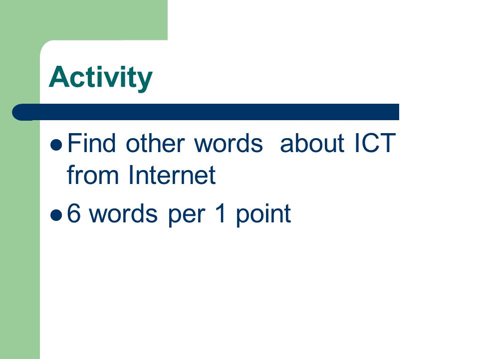 Keywords about ICT IT abstract from Information technology MIS abstract from Management Information System Database Computer Network Data Mining GIS abstract from Geographical Information System