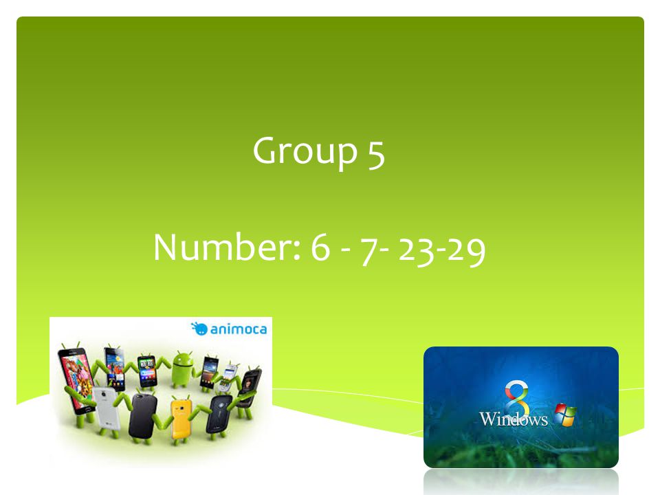 Group 5 Number: