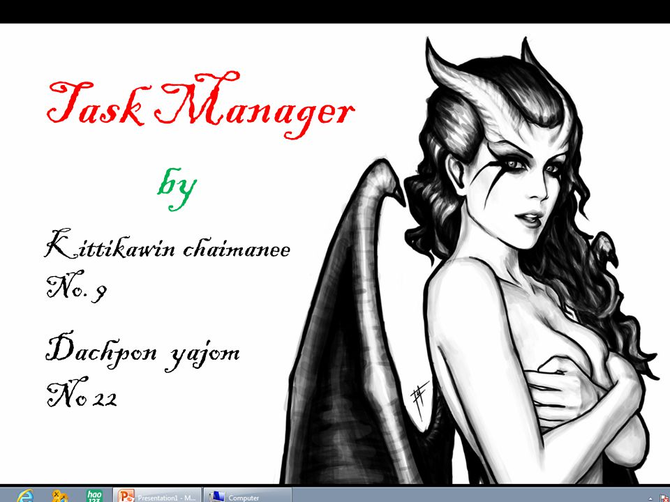 Task Manager by Kittikawin chaimanee No. 9 Dachpon yajom No 22