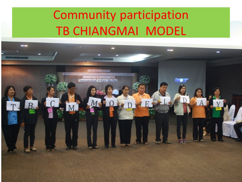 Community participation TB CHIANGMAI MODEL
