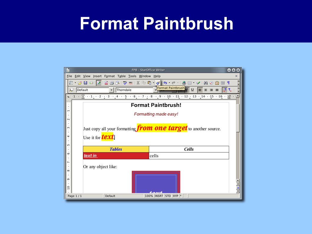 Format Paintbrush