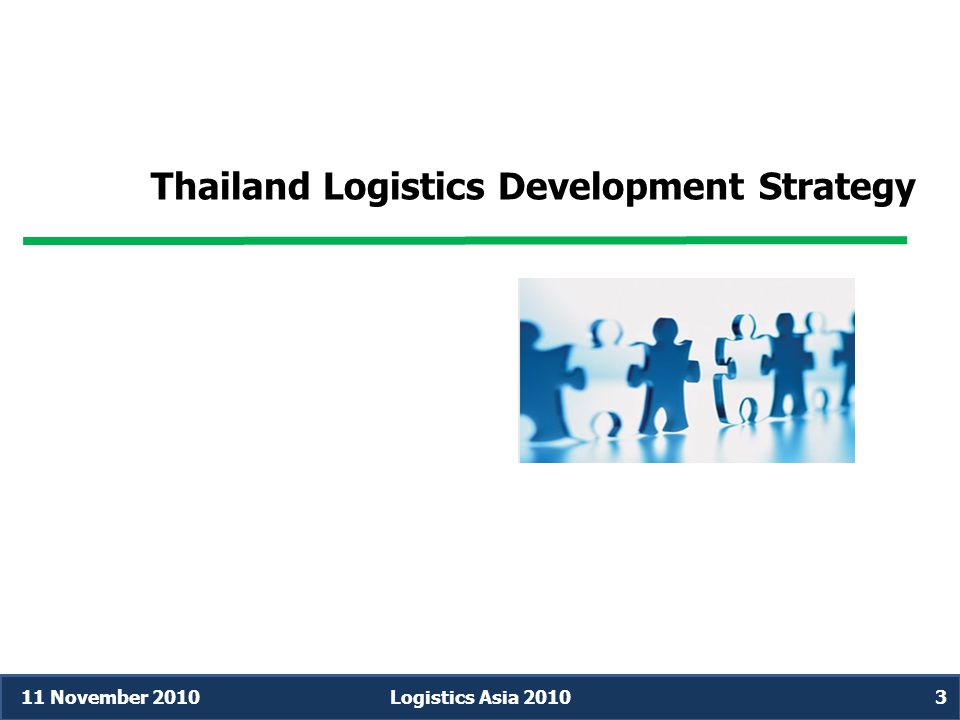 Thailand Logistics Development Strategy 11 November 2010Logistics Asia 20103