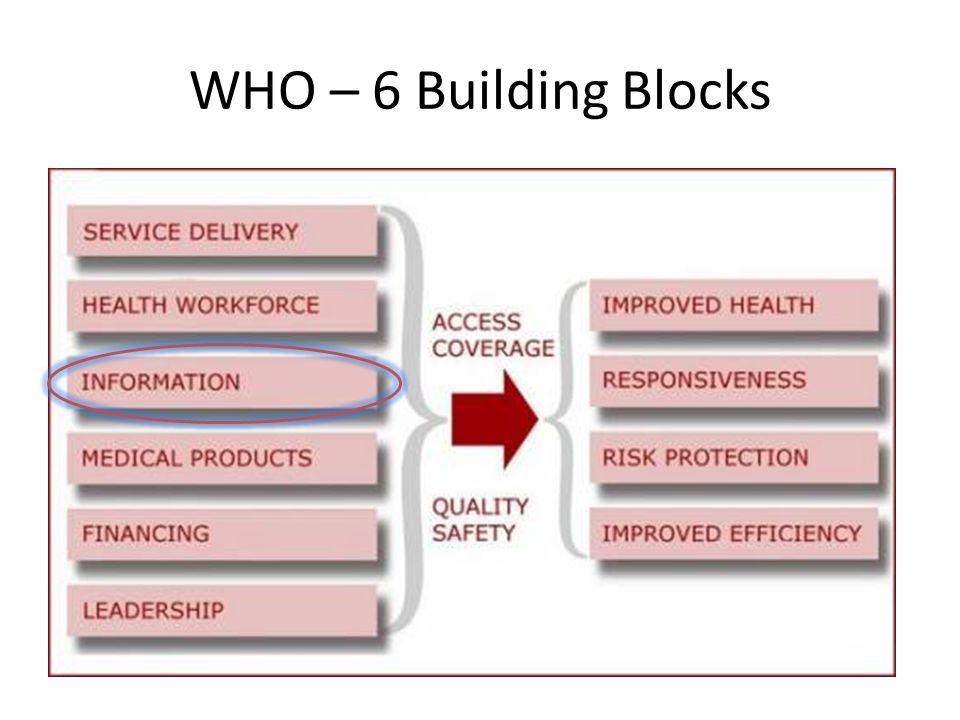 WHO – 6 Building Blocks