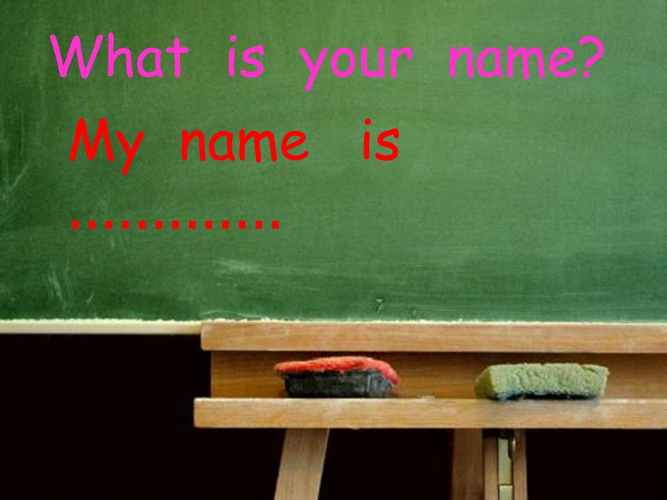 My name is มาย เนม อิส ฉันชื่อ