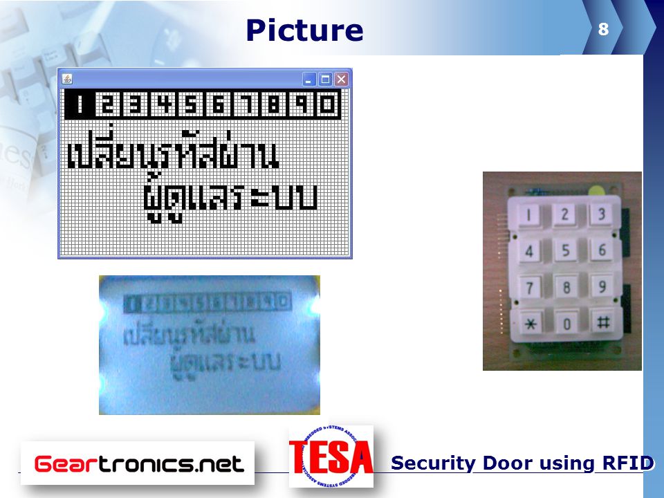 8 Security Door using RFID Picture