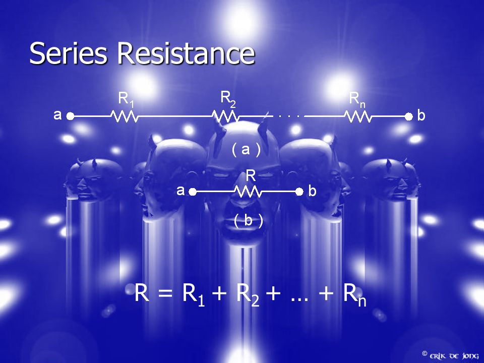 Series Resistance R = R 1 + R 2 + … + R n