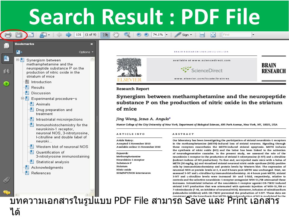Search Result : PDF File บทความเอกสารในรูปแบบ PDF File สามารถ Save และ Print เอกสาร ได้