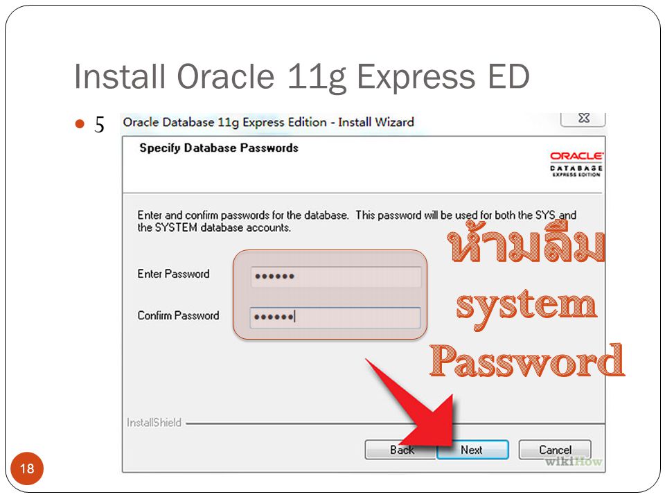 Install Oracle 11g Express ED 5 18