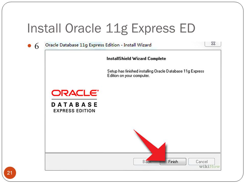 Install Oracle 11g Express ED 6 21