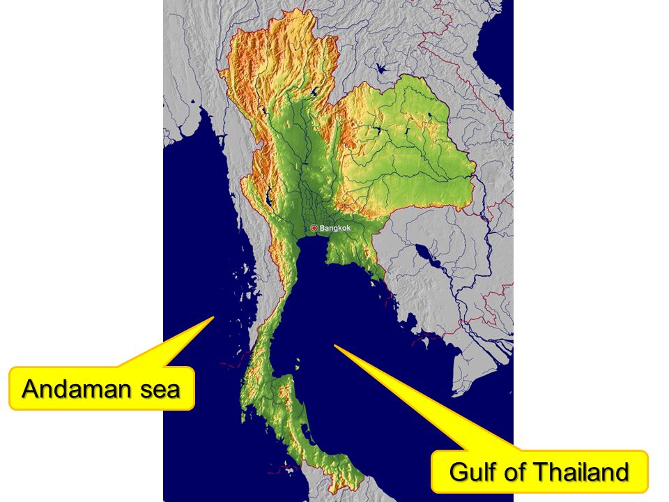 Gulf of Thailand Andaman sea