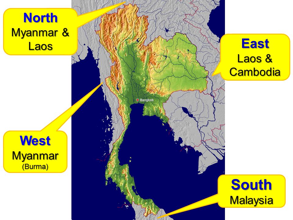 South Malaysia West Myanmar (Burma) East Laos & Cambodia North Myanmar & Laos
