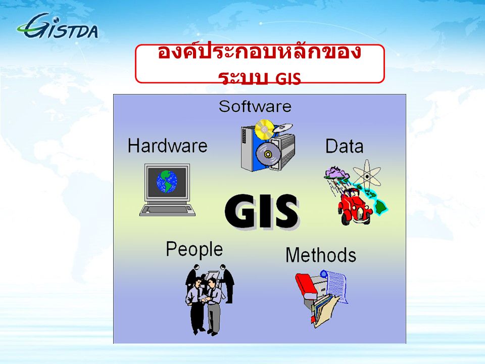 องค์ประกอบหลักของ ระบบ GIS