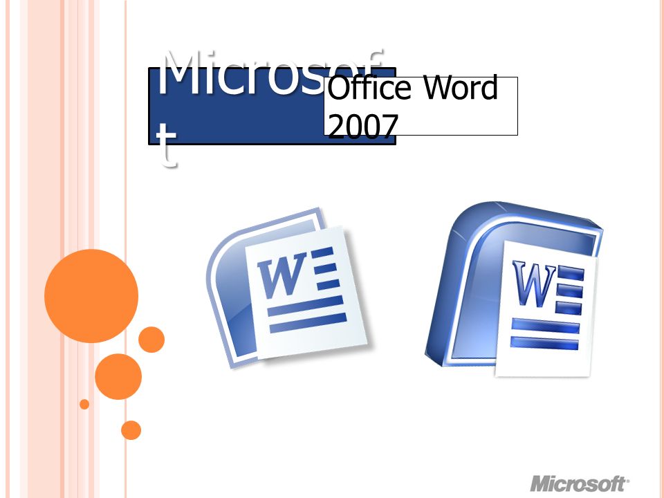 Microsof t Office Word 2007