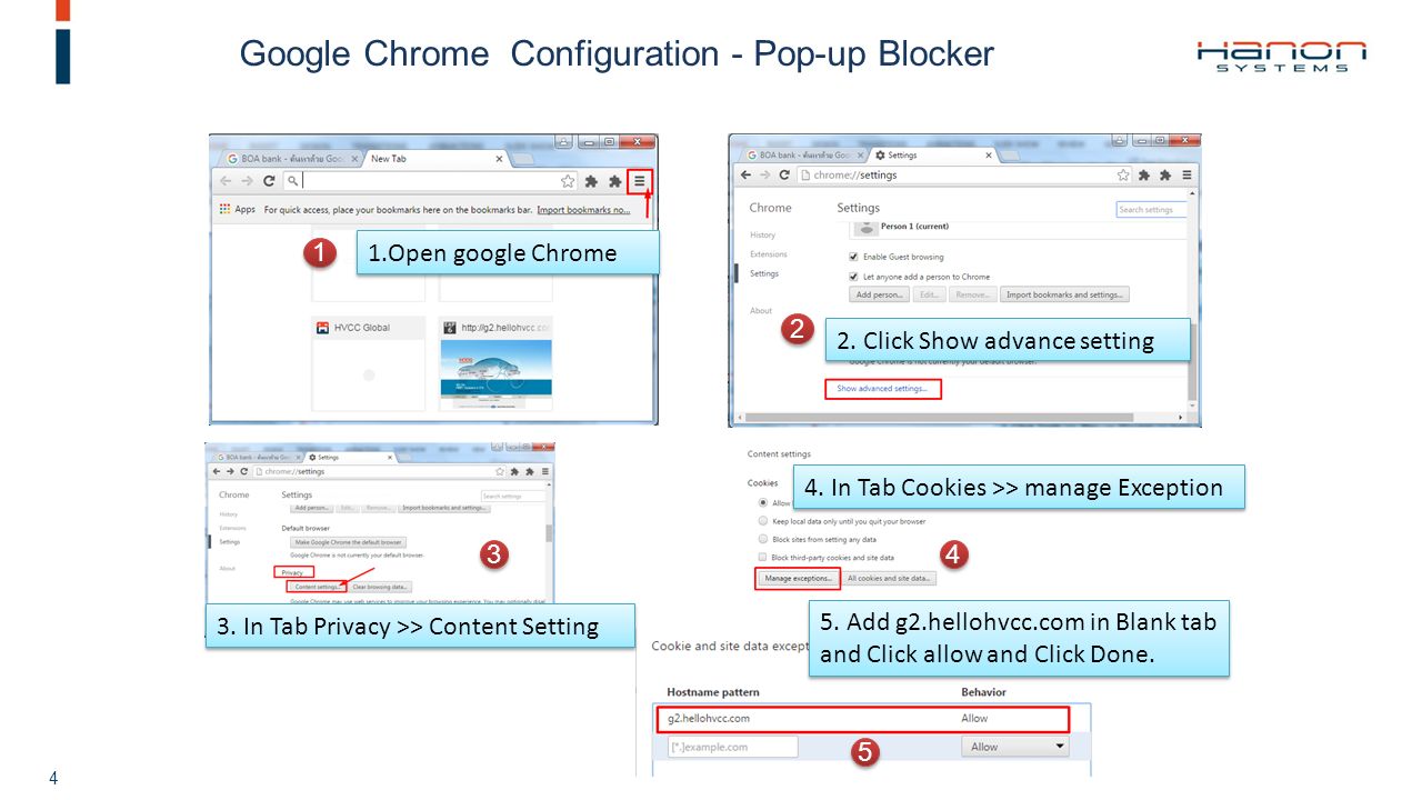 Strictly Private and Confidential 4 Google Chrome Configuration - Pop-up Blocker 1.Open google Chrome