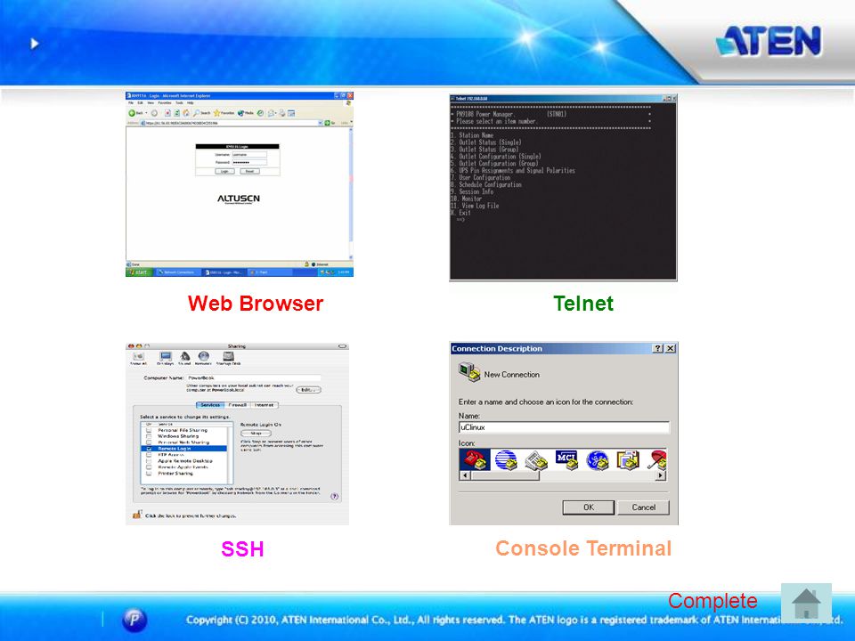 Web Browser Telnet SSH Console Terminal Complete