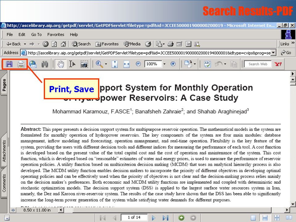 Search Results-PDF Print, Save
