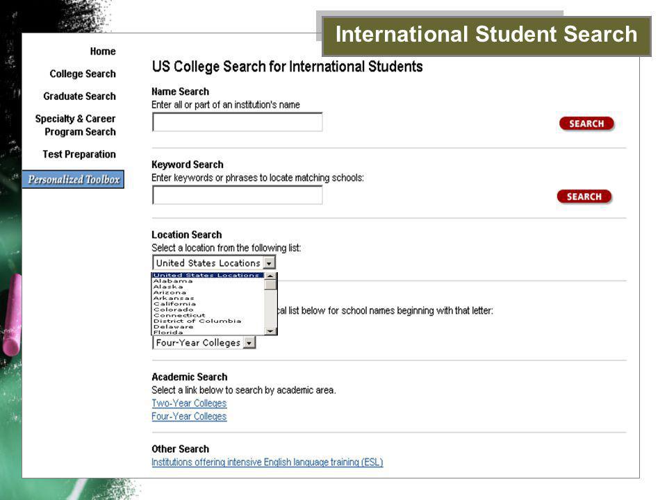 International Student Search