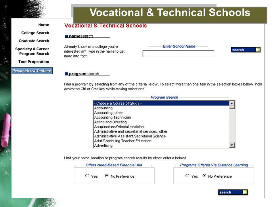 Vocational & Technical Schools