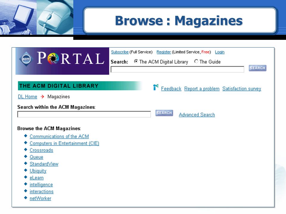 Browse : Magazines