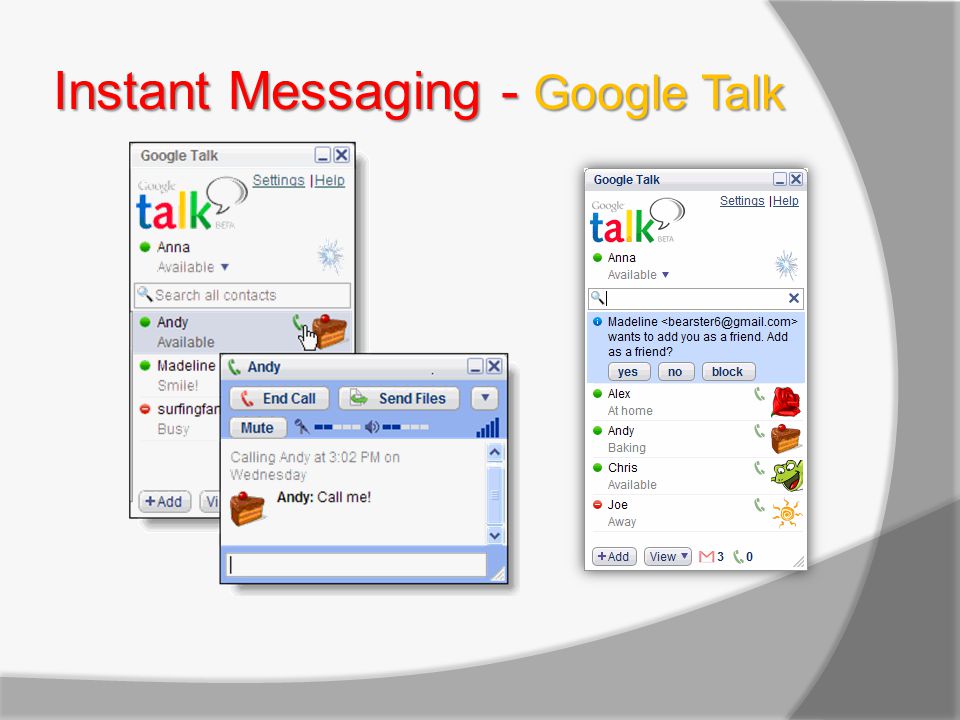 Instant Messaging - Google Talk