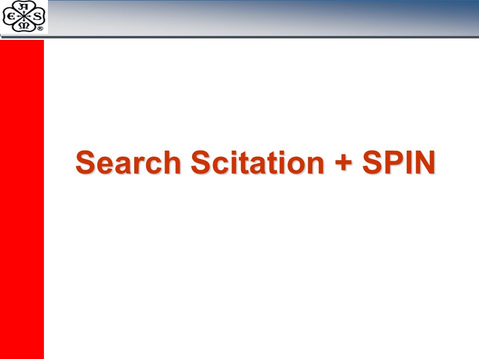 Search Scitation + SPIN