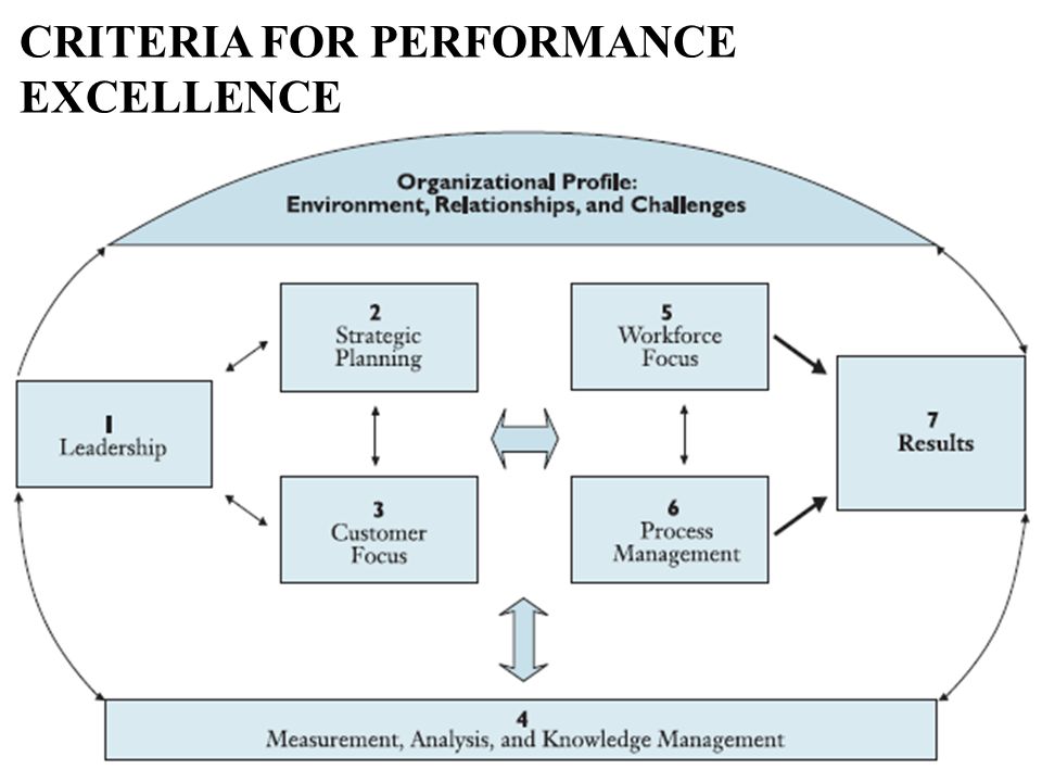 CRITERIA FOR PERFORMANCE EXCELLENCE 9