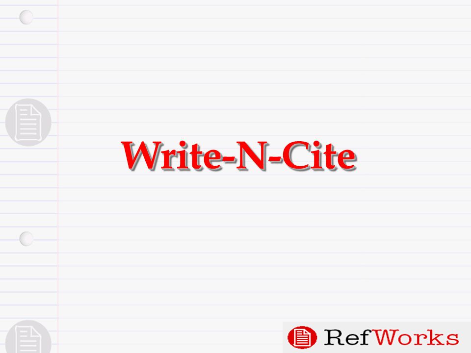 Write-N-CiteWrite-N-Cite