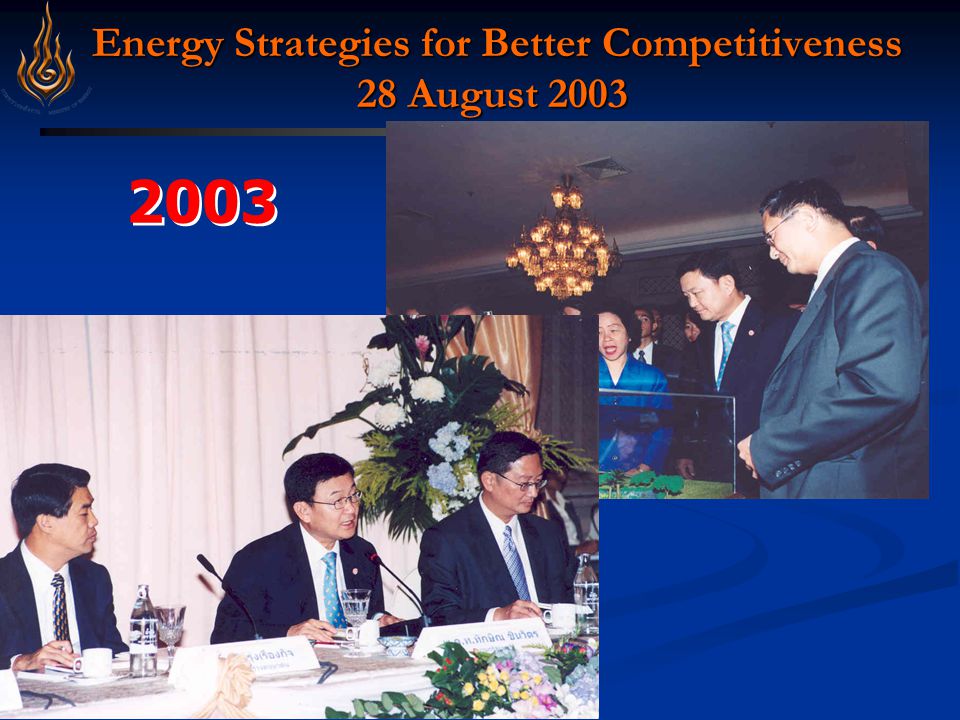 Energy Strategies for Better Competitiveness 28 August 2003 Energy Strategies for Better Competitiveness 28 August