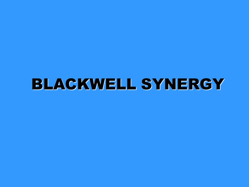 BLACKWELL SYNERGY