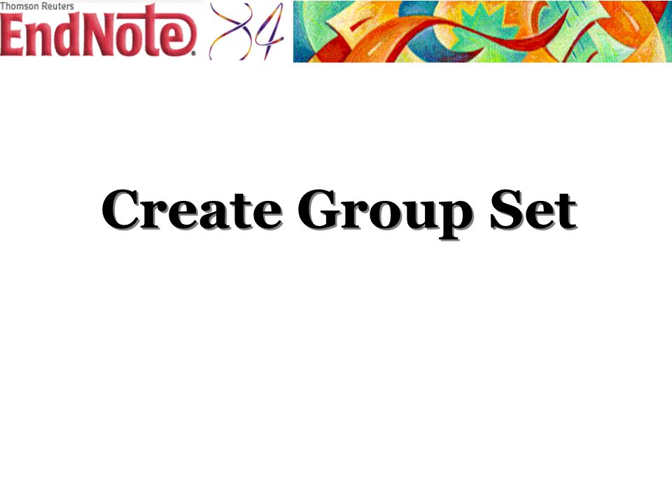 Create Group Set