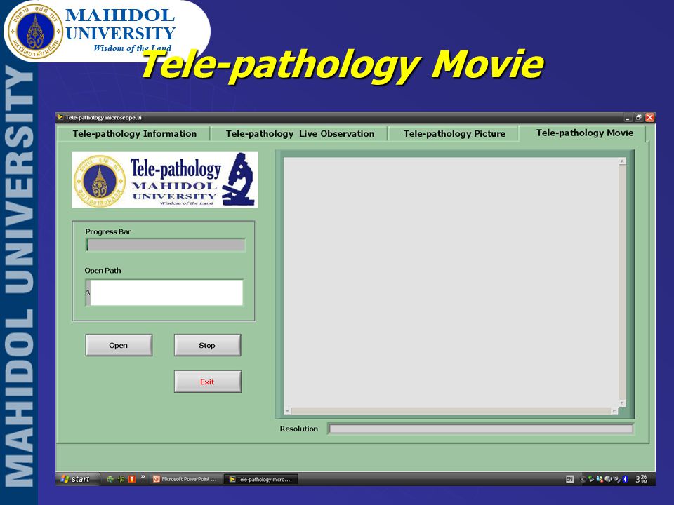 Tele-pathology Movie