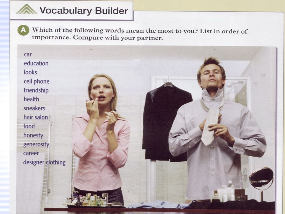 t t t f f Vocabulary Builder: A (page 24)