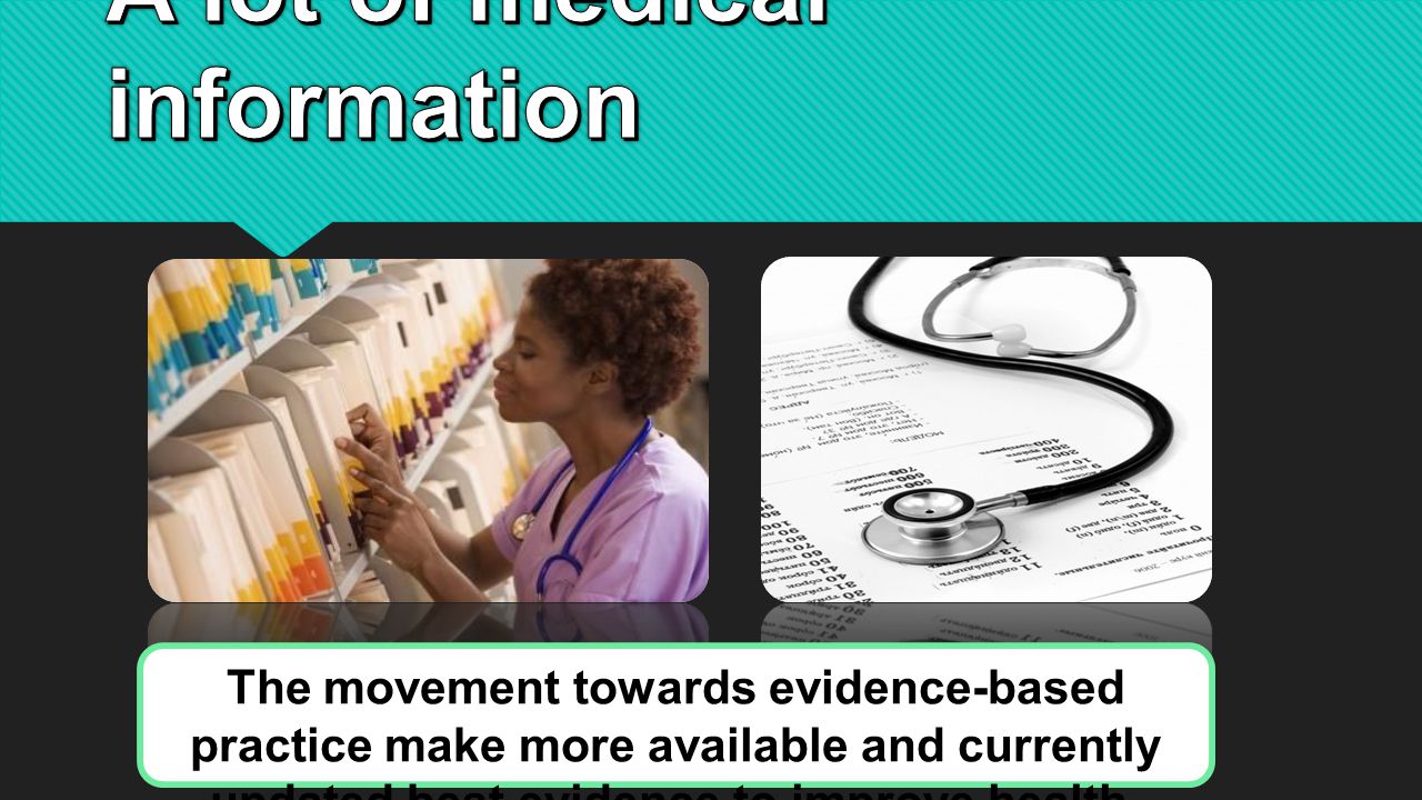 The movement towards evidence-based practice make more available and currently updated best evidence to improve health.