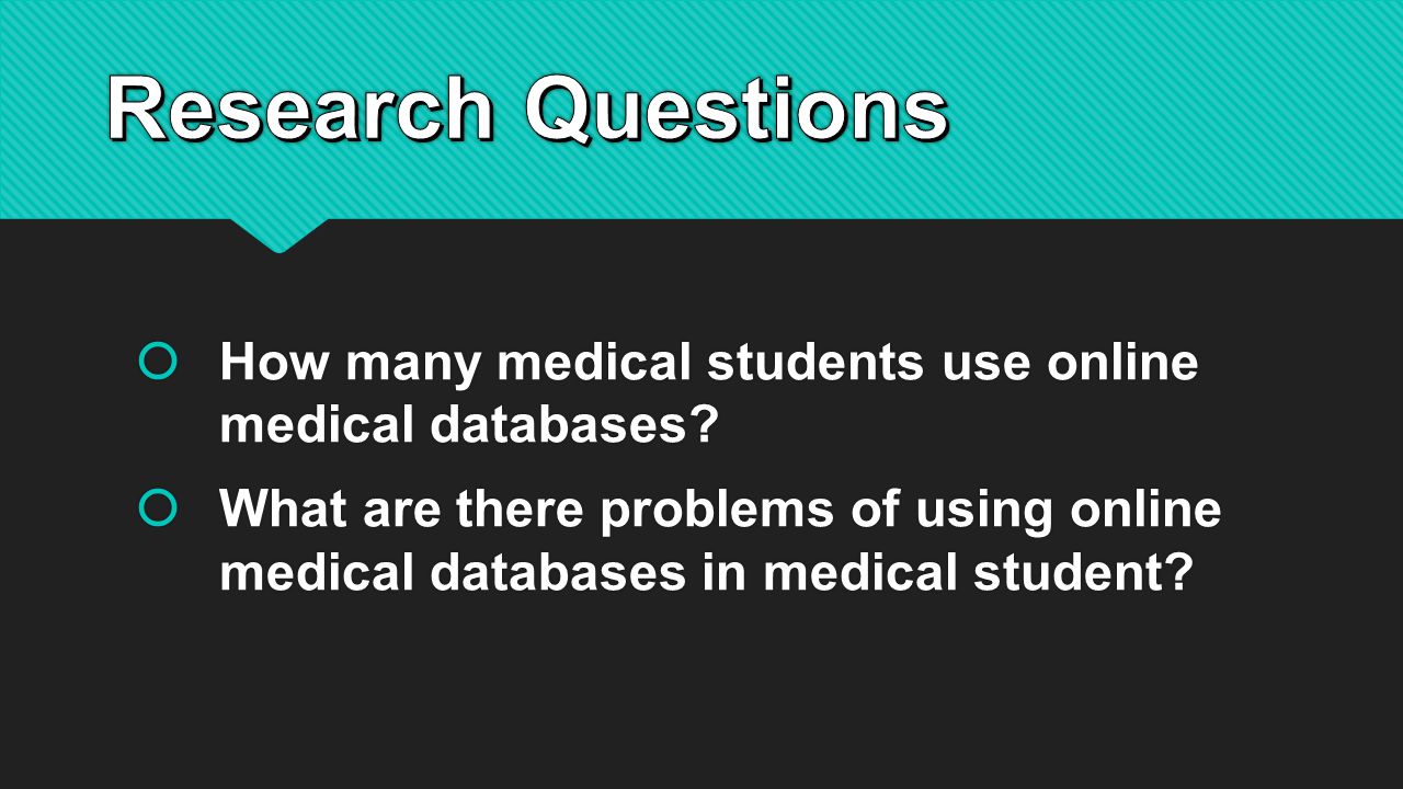  How many medical students use online medical databases.