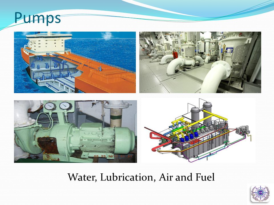 Pumps Water, Lubrication, Air and Fuel