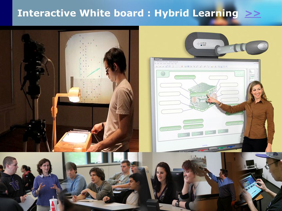 Interactive White board : Hybrid Learning >>>>