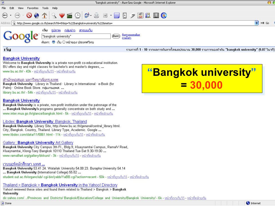 Bangkok university = 2,340,000